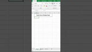 Create Data in Multiple Sheet in Excel
