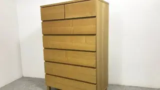 ★ 無印良品 チェスト タモ材 タンス 箪笥 引き出し 7杯 MUJI 無印 天然木 幅80㎝ 良品計画 収納 ハイチェスト ナチュラル ★y24092703