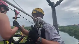 Ziplining at Forge Adventure Park in Lemont