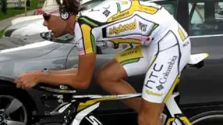 MČR 2010: Franti&scaron;ek Raboň rozj&iacute;žděj&iacute;c&iacute; se před časovkou I.