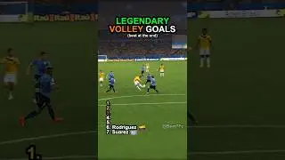 Legendary Volley Goals⚽️🔥 #football #footballshorts #footballgoalstop10 #soccer #premierleague