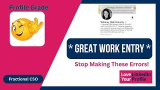 LinkedIn Profile Review: Great Work Entries: The Best Way to Detail Your Own Business - Ep. 49