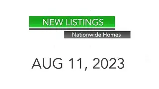 New Listings - August 11, 2023