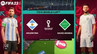 FIFA 23 Argentina vs Saudi Arabia | FIFA 23 World Cup Qatar Gameplay