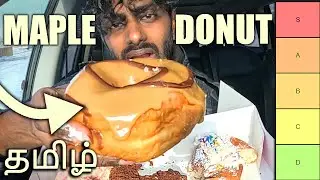 EATING DONUTS TAMIL REVIEW - MAPLE DONUT | Donut Tamil Food Review | சாப்பிடலாம் | Chennai Food