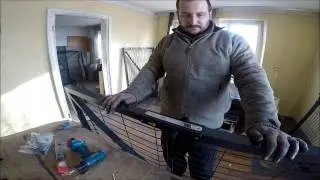 Furtka - montaż siatki panelowej , uzbrojenie w zamek  i klamkę