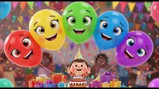 Counting Balloons at the Birthday Bash 🎈🎂 | Learn Numbers for Kids | Fun Preschool Counting Video