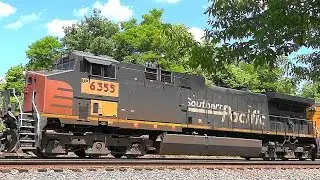 A CSX Freight Train Meets A Great Foreign Power Lashup Of UP & SP