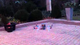 Aeroquad cyclone frame, first flight