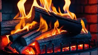 Evening Fire Harmony | Glowing Wood & Soft Flame Sounds for Calm Nights [4K]