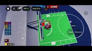 Playing a guy with the weirdest mag ever.. in basketball legends| roblox