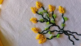Beautiful bullian knot embroidery.