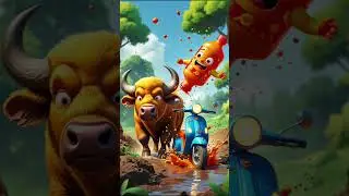 Buffalo Rescue Ka Interesting Funny Stories 🤣🦬 || #trending #cartoon #funny #viralvideo #ytshorts...
