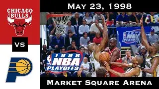 Full Game: The Miller Binge Slows a Dynasty | Pacers vs Bulls 1998 ECF Game 3 (May 23, 1998)