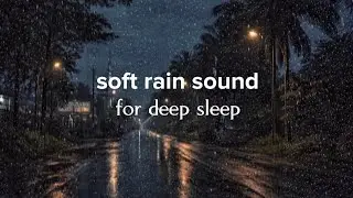 Lonely Wet Road at Night 🌧️ Soft Rain Sounds for Deep Relaxation & Sleep #ASMR