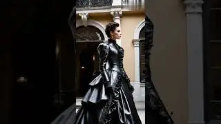 Victorian-Inspired Leather Bustle Dresses | Stunning Fashion Photos #victorian #leather #fashion