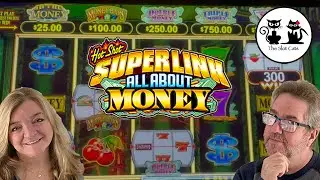 NEW SLOT MACHINE - HOT SHOT SUPERLINK! IT HAS A WHEEL!!