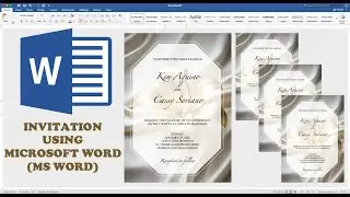 YELLOW LILY | How to make WEDDING INVITATION in Microsoft Word | Cassy Soriano