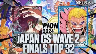 [OP10] JAPAN CS WAVE 2 FINALS TOP 32! Blue Doflamingo vs Yellow Kid | One Piece Trading Card Game