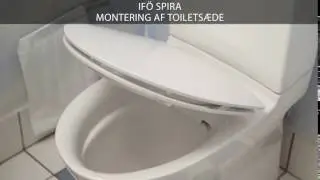 Montering af toilets&aelig;de p&aring; et If&ouml; Spira toilet