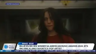 Billie Eilish, big winner sa American Music Awards 2025; BTS RM, kinilalang favorite K-pop artist