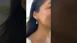 Pineapple Earrings in Gold with Diamonds #shorts