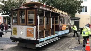 なかなかに骨が折れそうなケーブルカーの回転業務