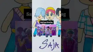 Saja boys drawing Kpop demon hunters #shorts