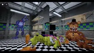 jugando la noche 3 de fnaf  me mori barias veses XD es tubo complicado