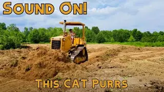 Digging A Pond - Site Prep In 9 Minutes! - Caterpillar D4H Bulldozer