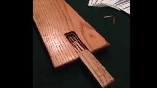 Making Small Cribbage Pegs on a Home Made Lathe