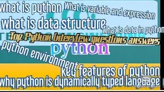 Top 10 Python Programming Interview Question | Question With Answers | Most Asked Question|