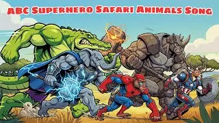 ABC Superhero Animals 🦁🦸&zwj;♂️ Learn Alphabet, Animal Sounds & Save Animals Song for Kids