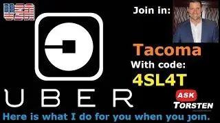Uber Tacoma promo code, Uber Tacoma referral bonus, retroactive bonus and tips