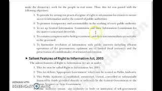 Right to Information Act, 2005 (Introduction, Features, Objectives)-1
