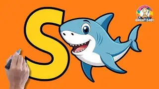 Alphabet Drawing - Letter S for Shark 🦈 - Children’s Drawing