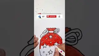 Draw Santa Claus in a bag, #santaclaus #christmas #newyear #skibiditoilet #drawing #magic #paint