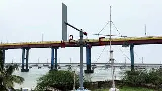 🌊டிட்டுவா புயல்⛈️ எதிரொலி நின்று நின்று செல்லும் ரயில்கள்🚂 ராமேஸ்வரம் பாம்பன் பாலத்தில் சூறைக்காற்று