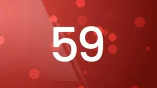 New year particles holiday, 60 sec countdown