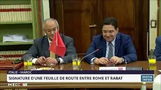 Signature d&acute;une feuille de route entre Rome et Rabat