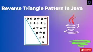 Java Program to Print the Inverted Left Triangle Star Pattern || java tutorial for beginner in hindi