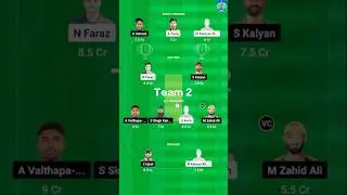 Emirates Blues vs Fujairah 😱Dream11 Team #fantasypredict