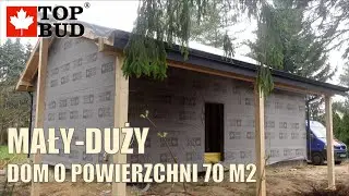 Mały i ultra energooszczędny dom szkieletowy 70 m2