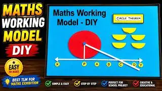 circle theorem working model - maths tlm project - diy - simple and easy | craftpiller