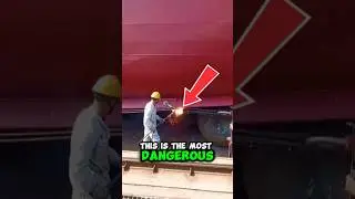 This Ship Launch Trick Is Seriously Dangerous #shiplaunch #engineering #failproof