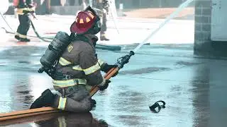 Firefighters LEARN to operate FIRE ENGINE!