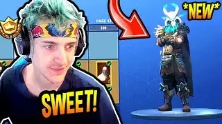 NINJA REACTS TO *NEW* SEASON 5 BATTLE PASS! *LEGENDARY* Fortnite FUNNY & SAVAGE Moments