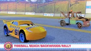 Cars 3: Driven to Win Stunt Showcase - Fireball Beach Backwoods Rally - Gameplay HD
