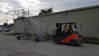 Portable Mobile Loading Rack Moved by Forklift - Goldline International Equipment Manufacturing LLC.