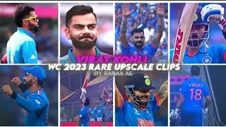 Virat Kohli Wc 2023 Rare Upscale Clips ● Rare Clips ● Scenepack ● Upscale ● [Topaz]🔥🐐 #viratkohli